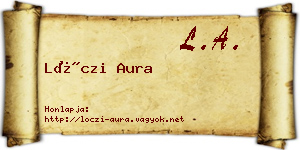 Lóczi Aura névjegykártya